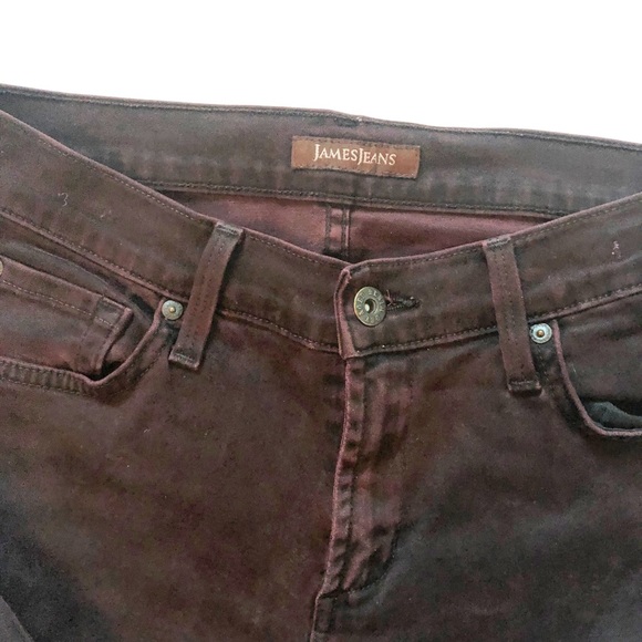 James Jeans Twiggy Sienna Burgundy Skinny Size 28 - Picture 5 of 9